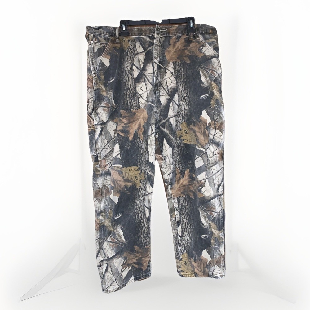 Vintage Men's Wrangler Pro Gear Camoflauge Denim Cargo Pants 42x30 Realtree
